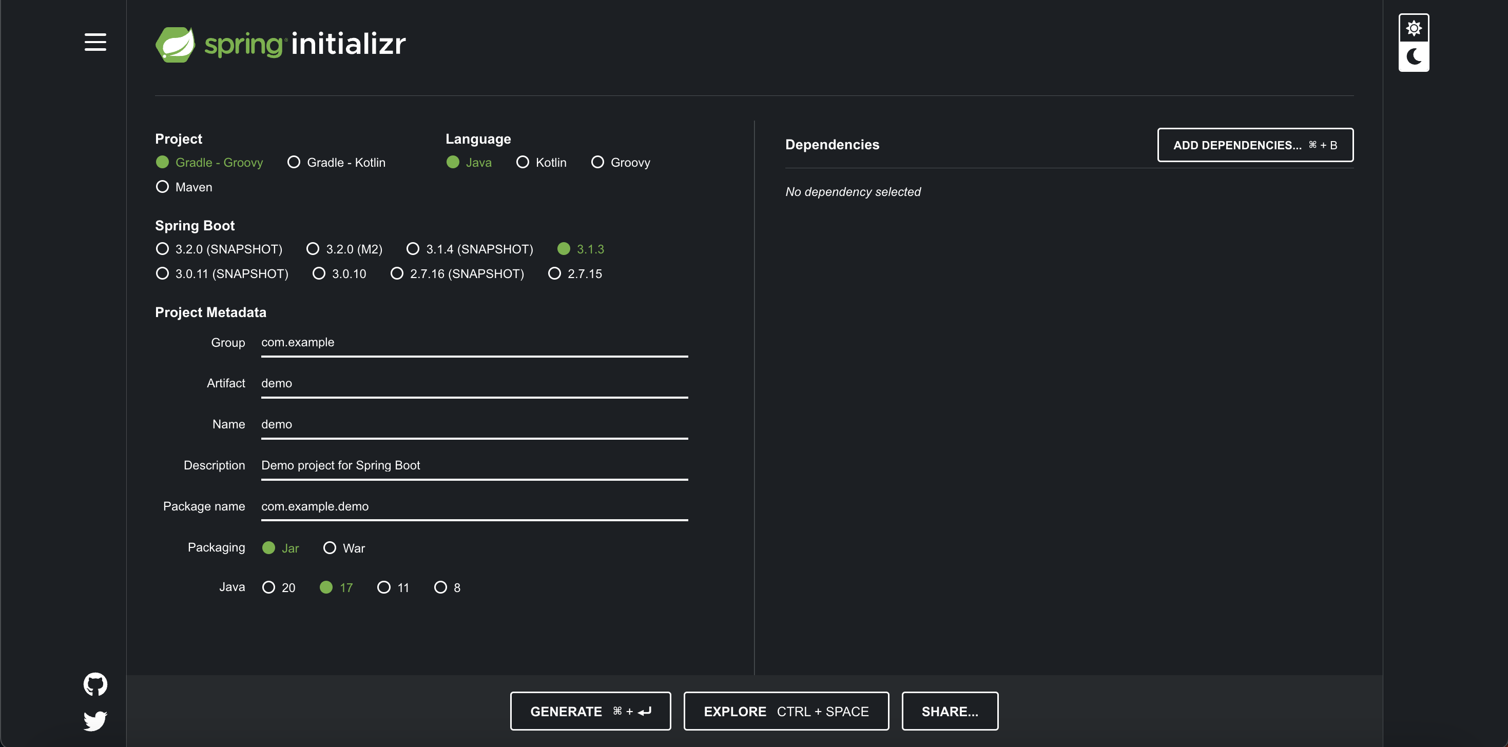[springboot] springboot initializer - youdozi’s memory